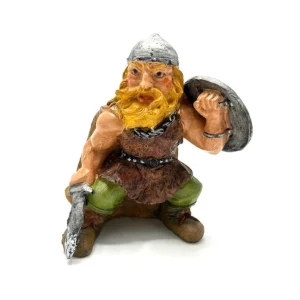Viking Krigare med svärd och sköld