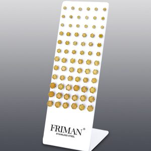 36-par Örhängen i stål (Cubic Zirkonia Stenar, Sun Flower)