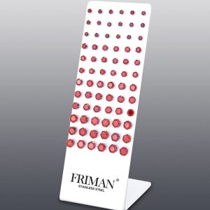 36-par Örhängen i stål (Cubic Zirkonia Stenar, Red)
