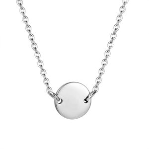 Silverhalsband med Platta (2-Pack)