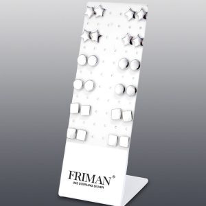 12-Par Örhängen i Silver (Blandade Örhängen)