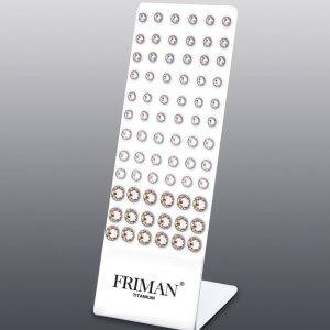 36-Par Hudvänliga Örhängen i 100% Titan (Swarovski Stenar, Rose)