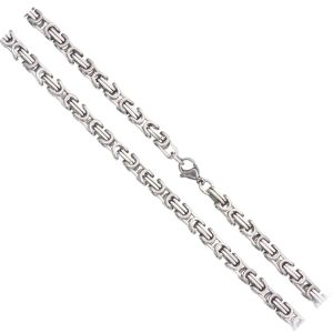 Fyrkantig Kejsarlänkar i Stål (Bredd 5.0 mm, 2-Pack)