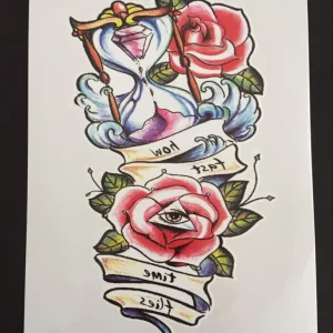 Tillfällig Tatuering 21 x 15cm – All seeing lotus