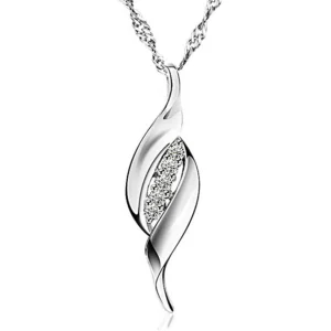 Vackert halsband – silver m strass