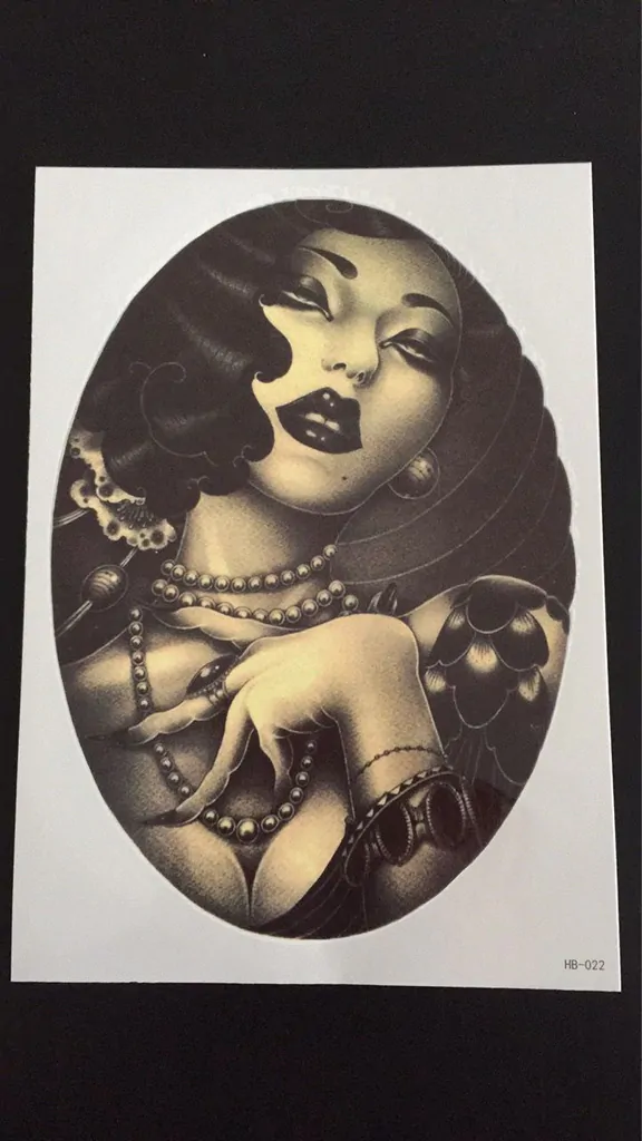 Tillfällig Tatuering 21 x 15cm – Classy Goth - Bild 2