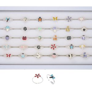 30st Barnringar i 925 Sterling Silver (Blandade Modeller)