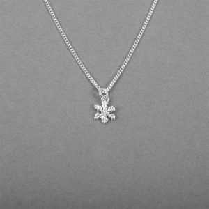 Snöstjärna Liten – Silverhalsband