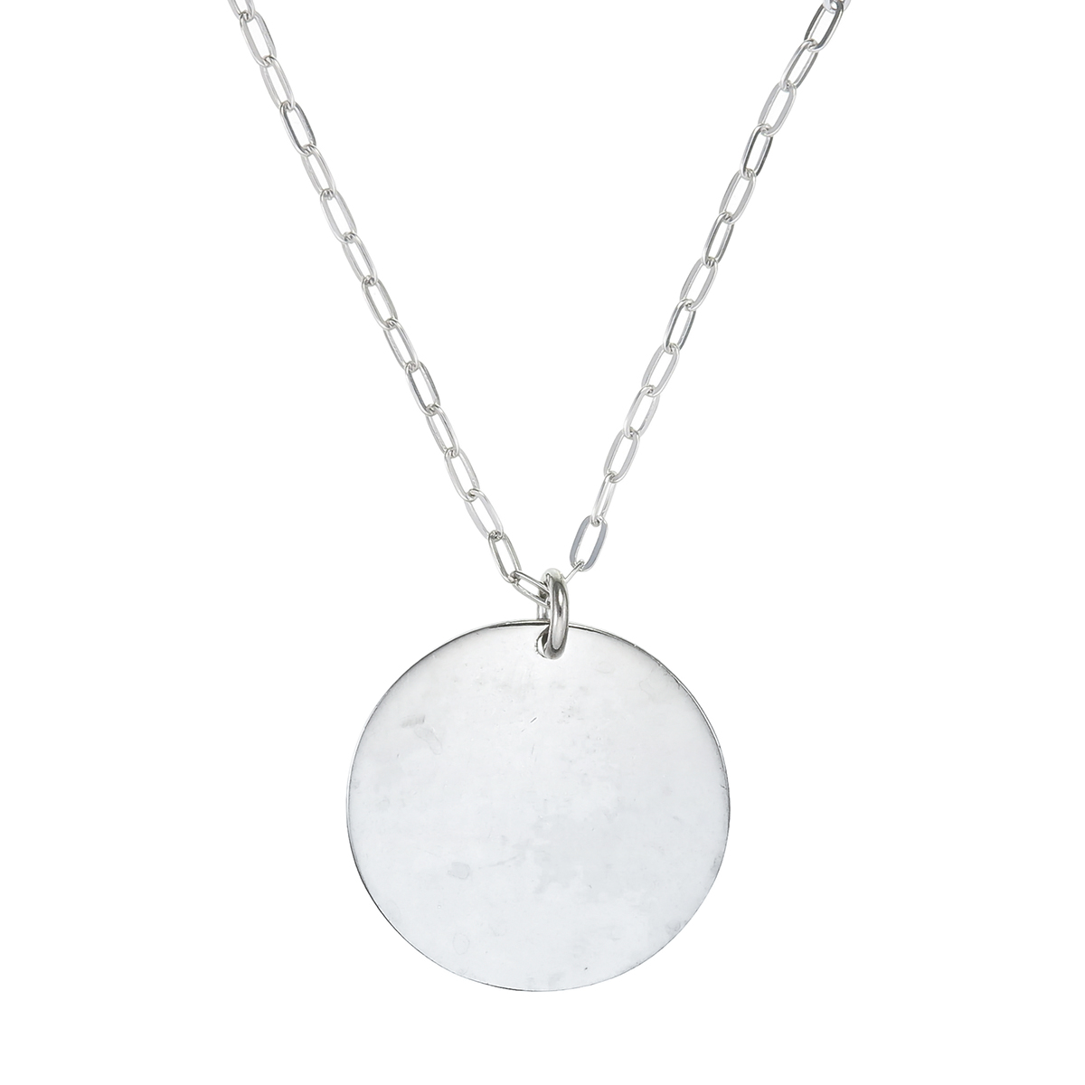 Silverhalsband med Rund Dogtag (2-Pack) - Bild 2