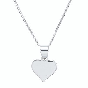 Silverhalsband med Silverhjärta (2-Pack)