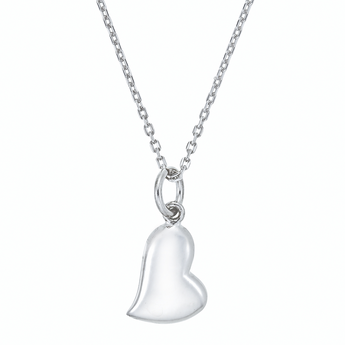 Silverhalsband med Hjärta (2-Pack)