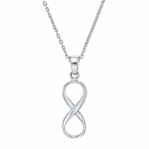 Silverhalsband med Evighetssymbol (2-Pack)