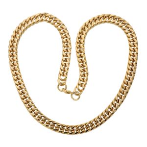 Dubbel Pansarkedja i Guldförgyllt Stål, 10 mm (2-Pack)
