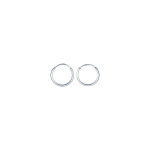 10-Par Creolörhängen i Silver (1,2 x 10 mm)