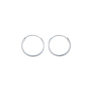 10-Par Creolörhängen i Silver (1,2 x 16 mm)