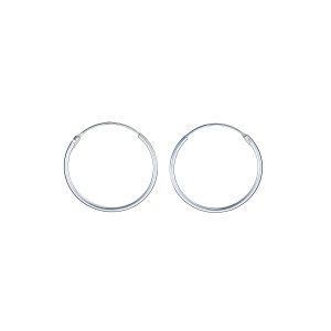 10-Par Creolörhängen i Silver (1,2 x 18 mm)