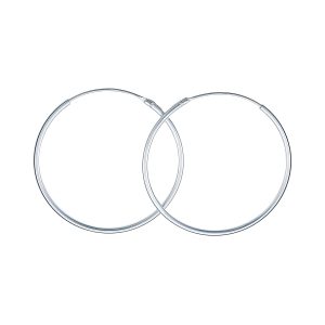 10-Par Creolörhängen i Silver (1,2 x 25 mm)