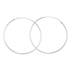 6-Par Creolörhängen i Silver (1,2 x 50 mm)