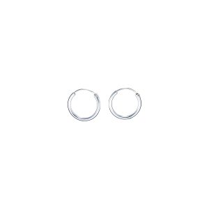 10-Par Creolörhängen i Silver (2 x 16 mm)