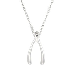 Damhalsband i Silver, Kedja med Hänge (2-Pack)