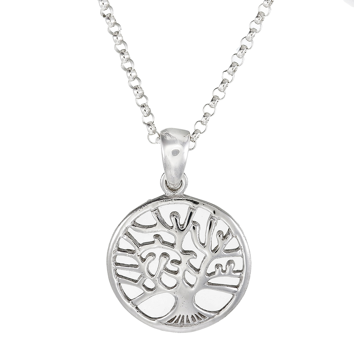 Damhalsband i Silver, Kedja med Tree of Life (2-Pack)