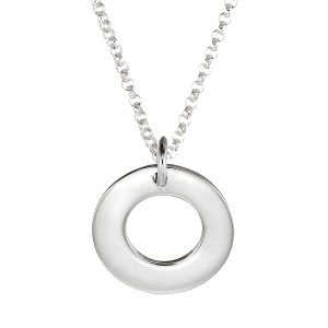 Damhalsband i Silver, Kedja med Hänge (2-Pack)