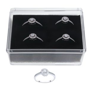 4st Damringar i 925 Sterling Silver (Cubic Zirkonia Ring)