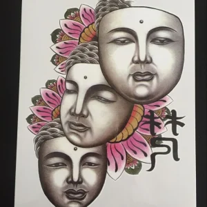 Tillfällig Tatuering 21 x 15cm – ansiksmasker