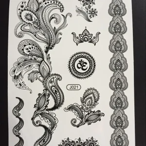 Tillfällig Tatuering 21 x 15cm – armband mönster