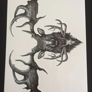 Tillfällig Tatuering 21 x 15cm – Deer