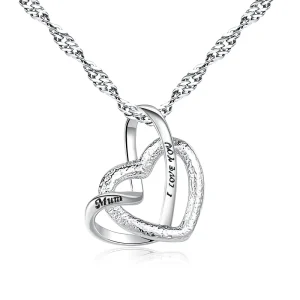 Vackert halsband – hjärtan med strass