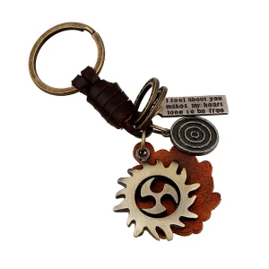 Vacker nyckelring i Steampunk-stil – sol