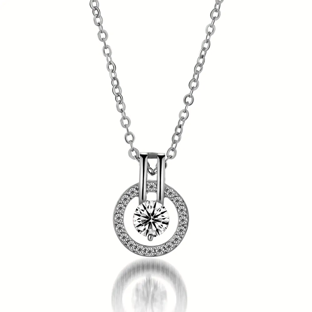 Vackert halsband – silver strass