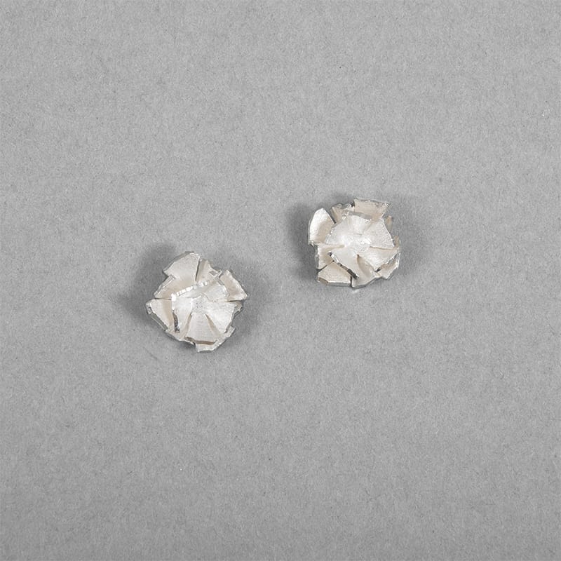 Frostblomma – Silverörhängen med stift - Bild 2