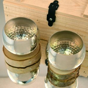 Whiskykupor i tenn, presentset